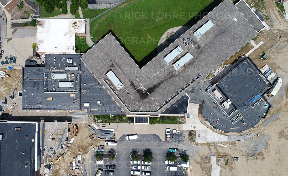  Covington Catholic High School construction aerial photo - Vertical Aerial Photograph 