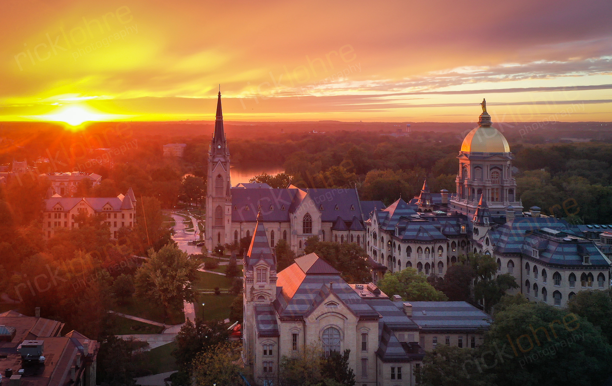 University of Notre Dame, Aerial Photograph