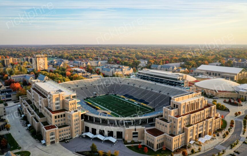 University of Notre Dame Stadium, Aerial Photograph